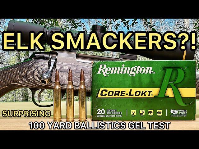 7mm Remington Magnum Remington Corelokt Ballistics Gel Ammo Test