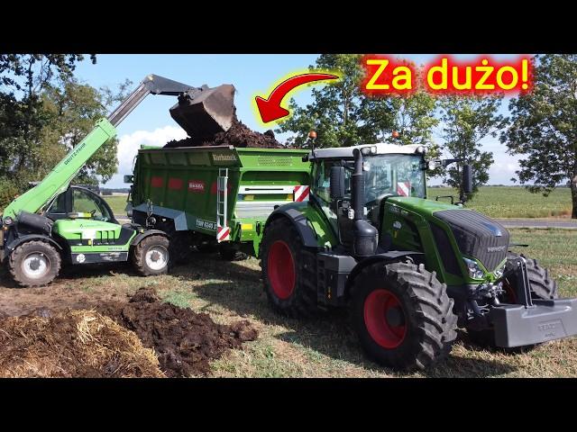 Ma około stówki bydła  Fendt 828 będzie pracować z rozrzutnikiem Bergmann TSW 6240 [Korbanek]