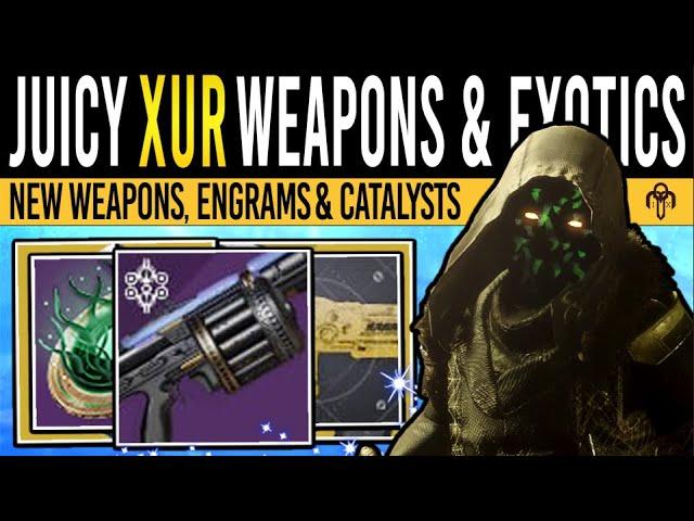 Destiny 2: XUR'S JUICY LOOT & NEW WEAPONS! Catalysts, Exotics, Engrams & Armor (29th Nov)