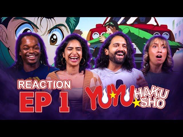 BLIND WATCHING A CLASSIC!! Yu Yu Hakusho | Episode 1 Surprised to be deed