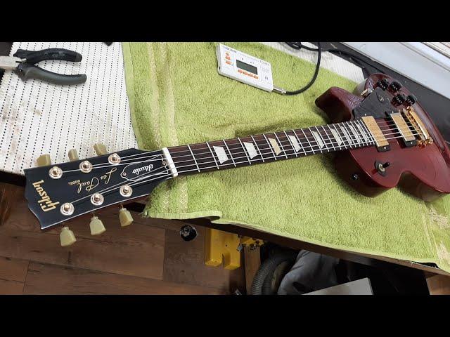 Gibson Les Paul Studio 2008г. Отстройка, мелкий ремонт.