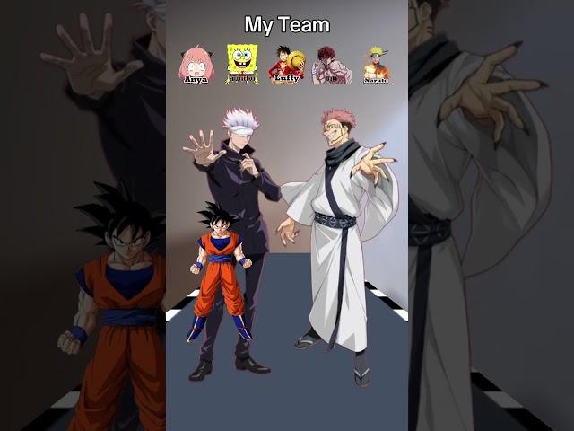 Goku Vs Gojo and.. #anime #goku #jjkgame #naruto #gojo #jujutsukaisen #jujustukaisen #dragonball #