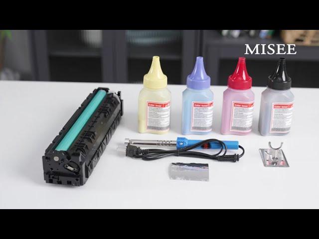 The latest video~How to Refill Toner for Original HP/Canon Color Toner Cartridge