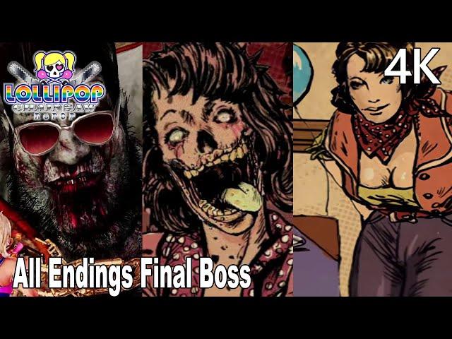 Lollipop Chainsaw RePOP All Endings and Final Boss 4K