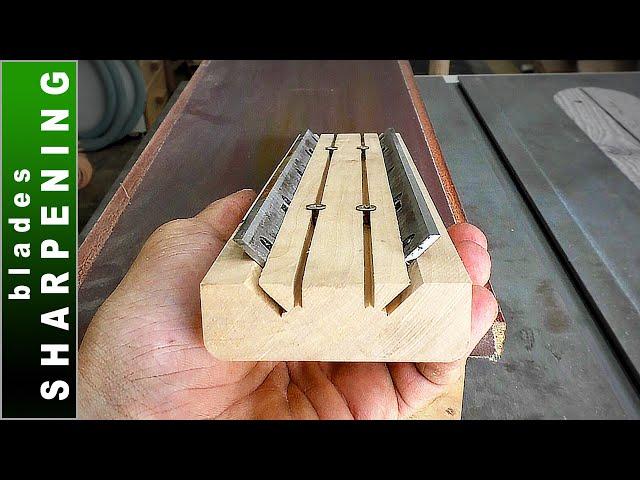 Planer/Jointer Blades Sharpening - How to Sharpen Planer Knives with Sandpaper