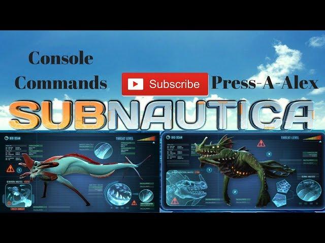 Subnautica | Console Commands | Reaper Leviathan & Sea Dragon