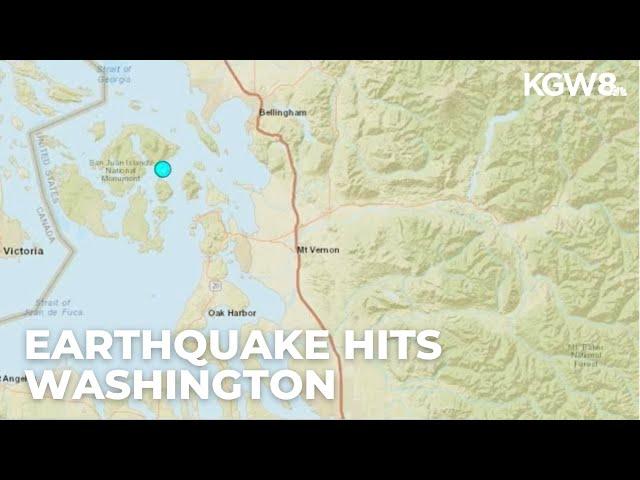 4.5 earthquake hits near the San Juan Islands in Washington