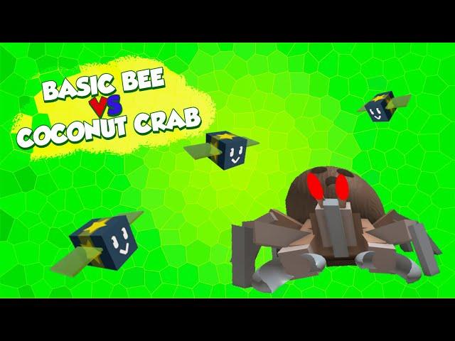 ТОЛЬКО Basic Bee против кокосового краба в Bee Swarm Simulator