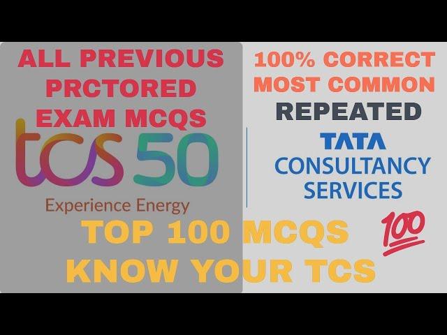 TOP 100 MOST REPETITIVE KYT MCQS | Most Important | TCS Online Proctored Assessment | BrainyBeast2.0