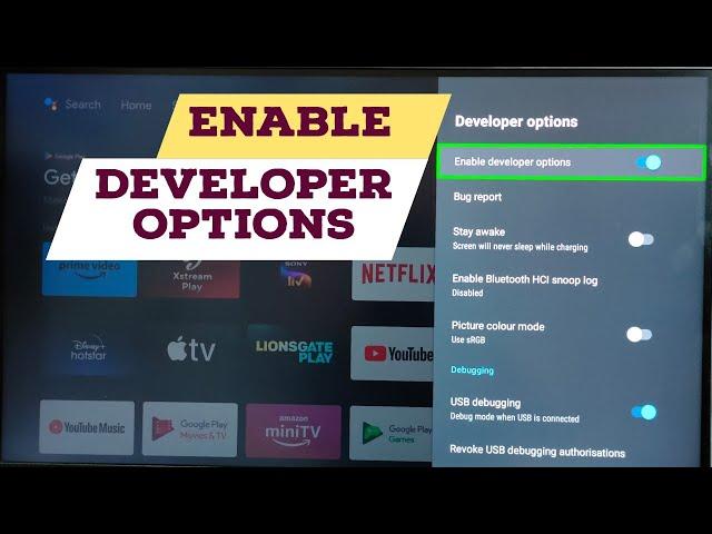 ACER Android TV : How to Enable Developer Options | Disable Developer Options