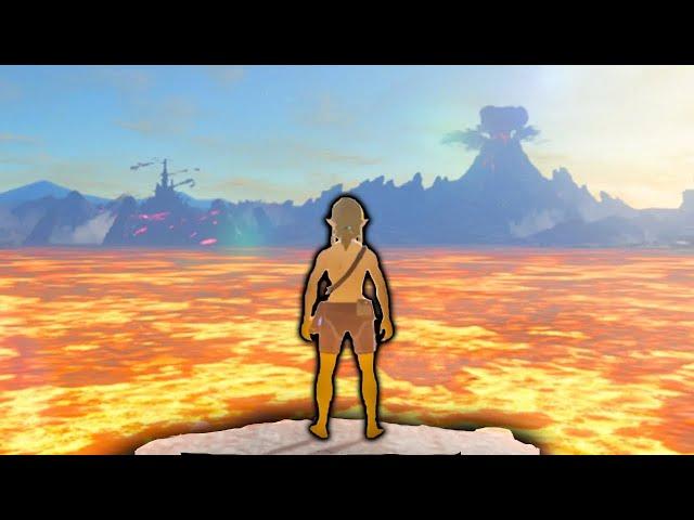 Modded Breath of the Wild so the floor is actually lava