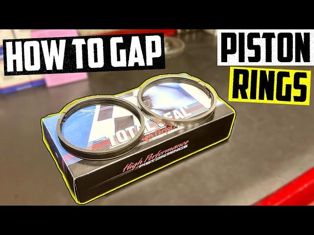 How to Gap Piston Rings (very easy)