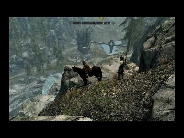 SKYRIM - Funny Comedy Horse B.A.S.E Jumping