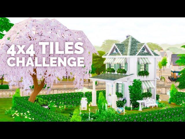 4x4 Challenge Sims 4 Tiny House SPEEDBUILD | today without talking 