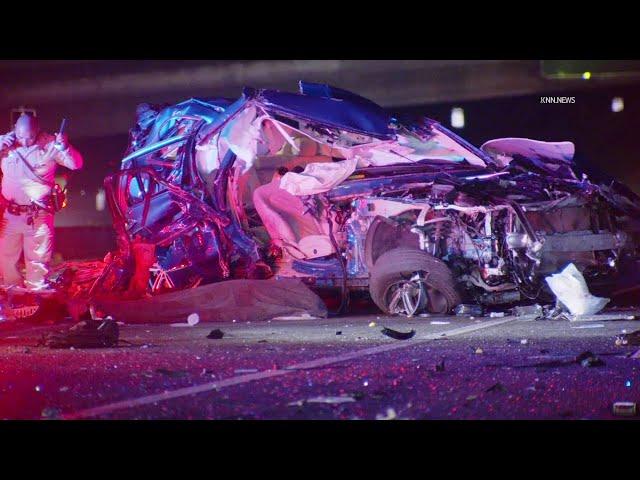 1 Killed in Crash Involving Parked Semi-Truck on 60 Freeway in Pomona