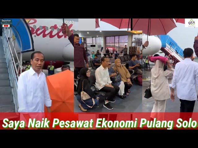 Jokowi Bikin Penumpang Batik Air, Tak Percaya, Mantan Presiden Hujan2 Naik Pesawat Ekonomi Disorot