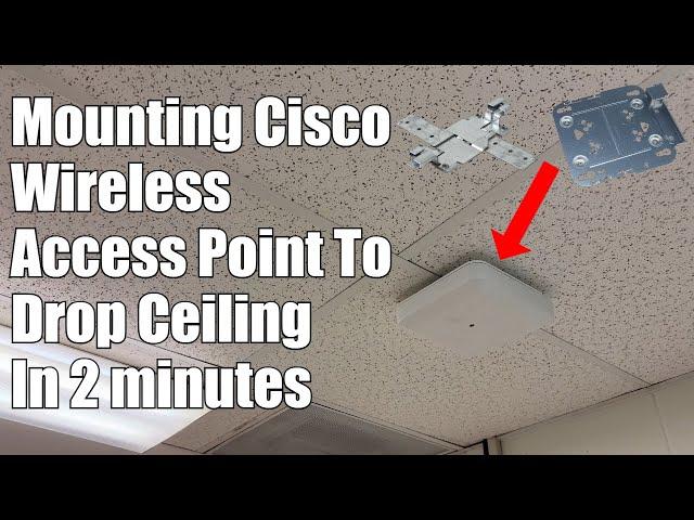 How to mount a Cisco wireless access point to a drop ceiling