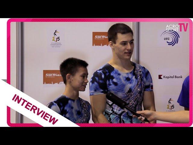 Interview with Tarapat, Ibraev - Russia - Junior - European Championship 2015