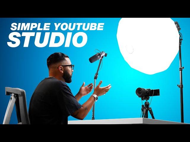 My Simple YouTube Studio Setup!  (High Quality Video & Audio)