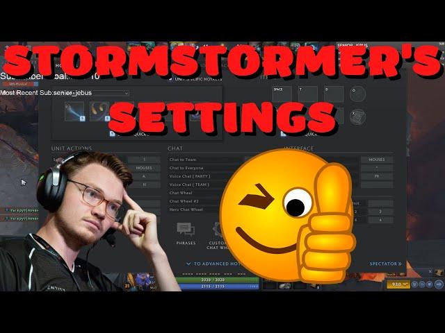 Stormstormer's Settings In Dota 2