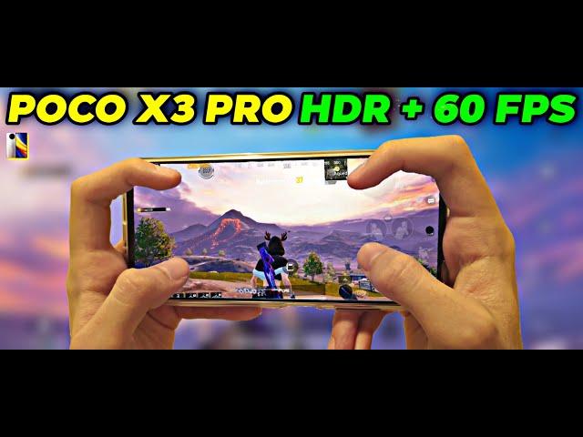 POCO X3 PRO HDR + 60 FPS PUBG TEST  WITH FPS METER  POCO X3 PRO HDR + 60 FPS PUBG MOBİLE 