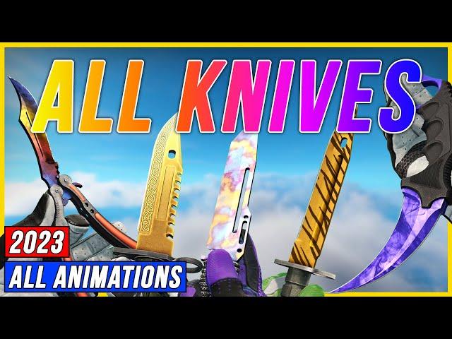 CS GO ALL Knives with Animations 2023 | Rare Knife Animations | 4K 60 FPS