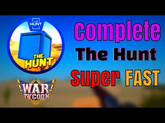 Complete THE HUNT Event in War Tycoon Super Fast!