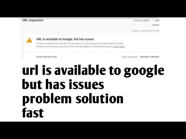 Url is available to google but has issues problem solution | breadcrumbs error solution