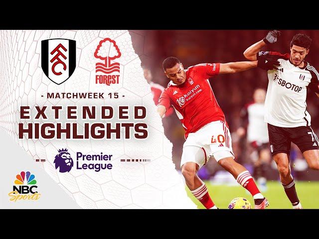 Fulham v. Nottingham Forest | PREMIER LEAGUE HIGHLIGHTS | 12/6/2023 | NBC Sports