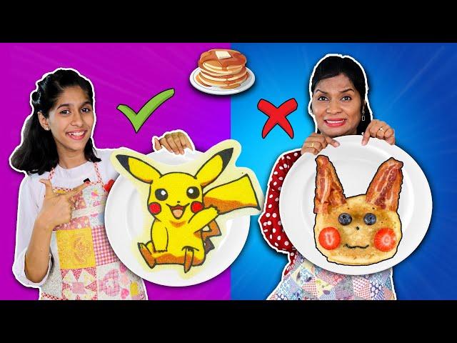 PANCAKE ART CHALLENGE | Easy Pan Cake Recipe | Pari's Lifestyle