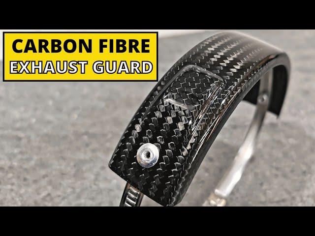 HOW TO MAKE 100% Real Carbon Fibre (Fiber) KTM Exhaust Guard Cover. [PrePreg]