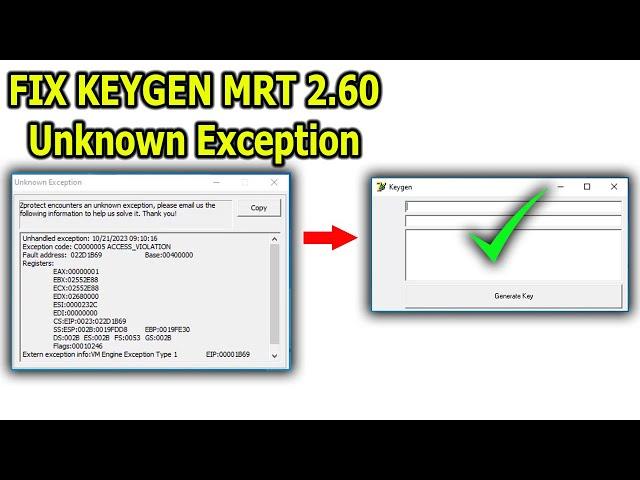 Fix Keygen Mrt 2.60 error Unknown Exception with Windows 10 Virtualbox