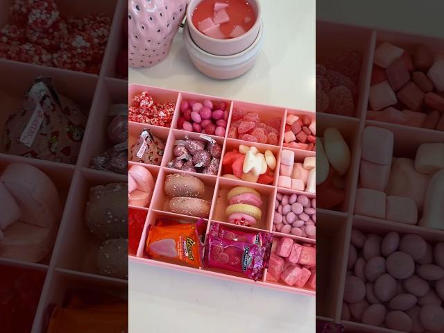 *asmr* pink snack box restock  #asmrsounds #asmr #pink #restock #snackbox #snacks #candy