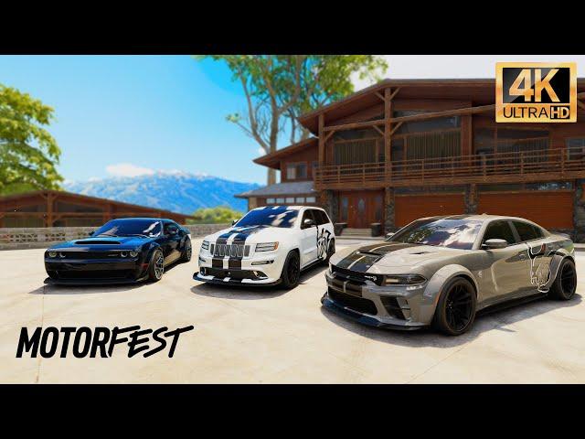 Cuttin up w/ the boyzzz | Hellcat Charger Redeye, Jeep SRT8, Demon Challenger | The Crew Motorfest