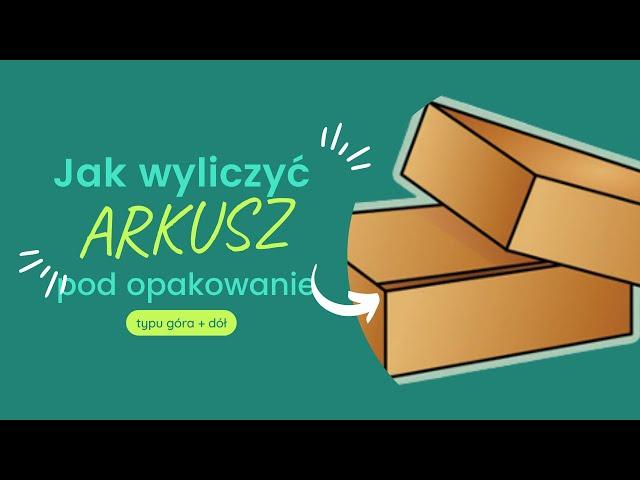 Jak wyliczyć format arkusza pod dane opakowanie kartonowe z wieczkiem?