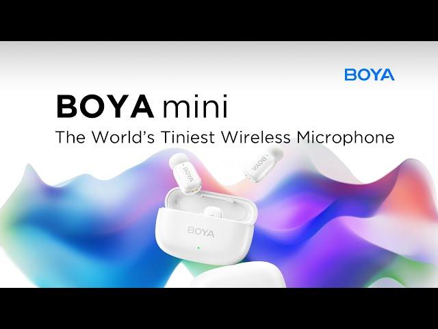 BOYA mini | The World's Tiniest Wireless Microphone