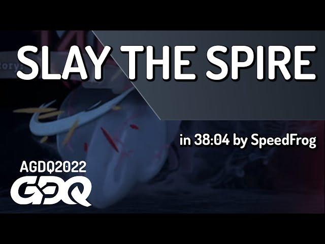 Slay the Spire by SpeedFrog in 38:04 - AGDQ 2022 Online