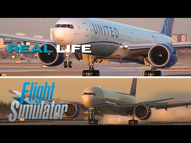 PMDG 777 Landing: Simulator vs. Reality