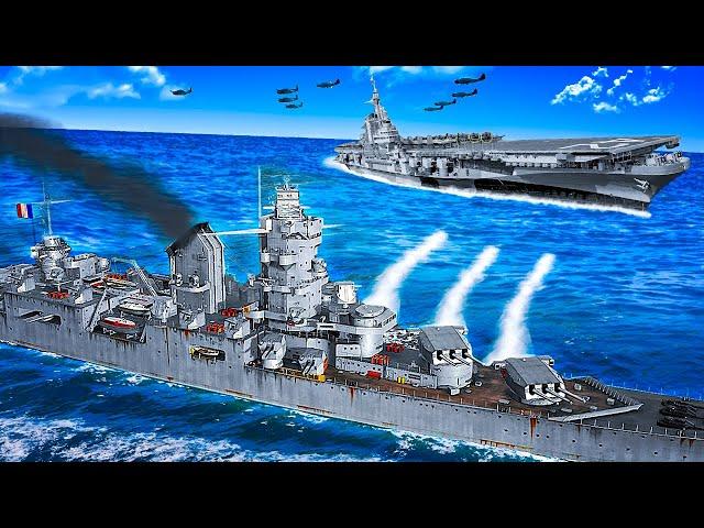 Unstoppable CRUISER vs Massive AIRCRAFT CARRIER Battle in World Of Warships