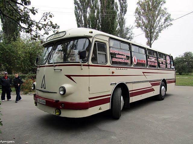 Поездка на ЛАЗ-697М Турист, как реклама ретро-фестиваля "Old Car Land". Киев.