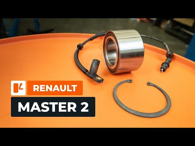 How to change the wheel bearings and ABS sensors on the RENAULT MASTER 2 Van [AUTODOC TUTORIAL]