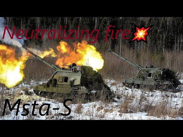 2S19 "Msta-S" in Action Russian Artillery