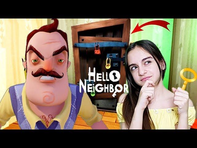 BODRUMA AÇILAN GİZLİ KAPI ! KOMŞUM PEŞİMDE! | HELLO NEIGHBOR ALPHA 2 FİNAL | HELLO NEİGHBOR