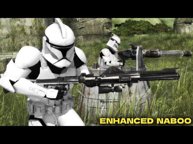 Star Wars: Battlefront (2004) Enhanced Gameplay Mod - Clone Troopers vs Battle Droids | Naboo Plains