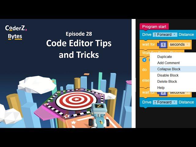 CoderZ Bytes EP28 Code Editor Tips and Tricks