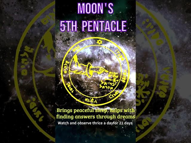 Fosters serene sleep aids dream insights | Magical Seal | King Solomon's seal | 5th pentacle of Moon