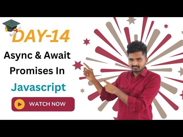 1️⃣4️⃣Day-14: forEach, map, filter, reduce, async, await, promise in JavaScript | Telugu Explanation