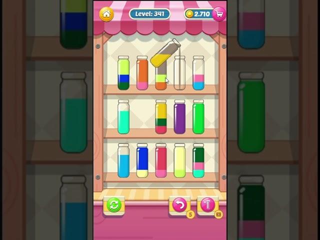 Water sort Puzzle level 341 (play on Facebook)