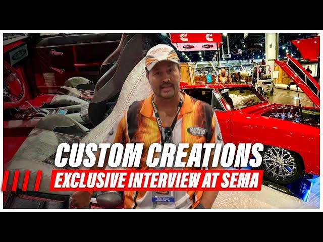 SEMA  The Custom Shop Interview With Manufacturer Apex Leather!!! Featuring Leather Interior & Build