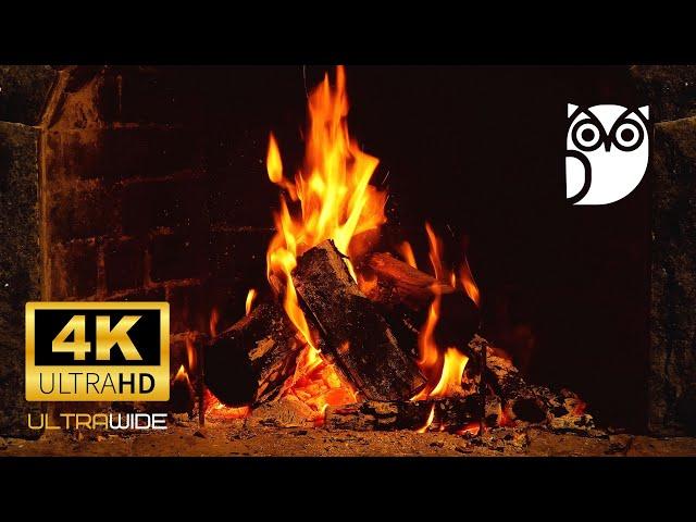 10 Hours of Relax and Stress Relief WhiteOwl  Fireplace  UHD 4K ULTRA WIDE